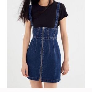 Urban Outfitters BDG Denim Convertible Corset Style Skirt Overalls 70s 80s style